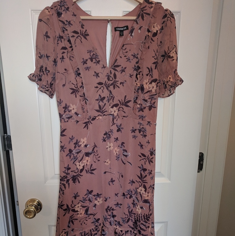 Floral high low sun dress